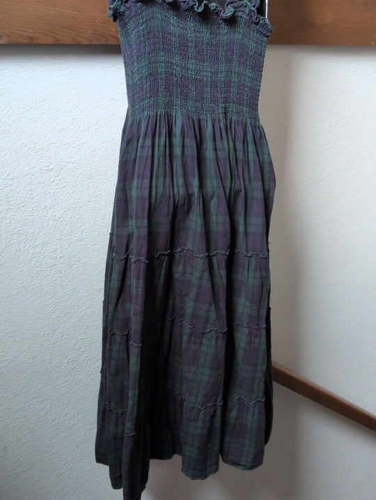 Hill House Ellie Blackwatch Tartan Plaid Dress Size M