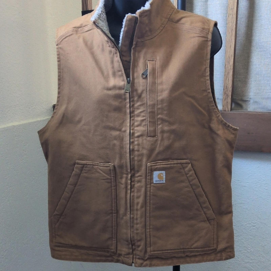 Carhartt Mock Duck Vest Sherpa Lined - Medium
