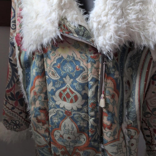 Johnny Was Halmstead Faux Suede Embroidered Coat - XL