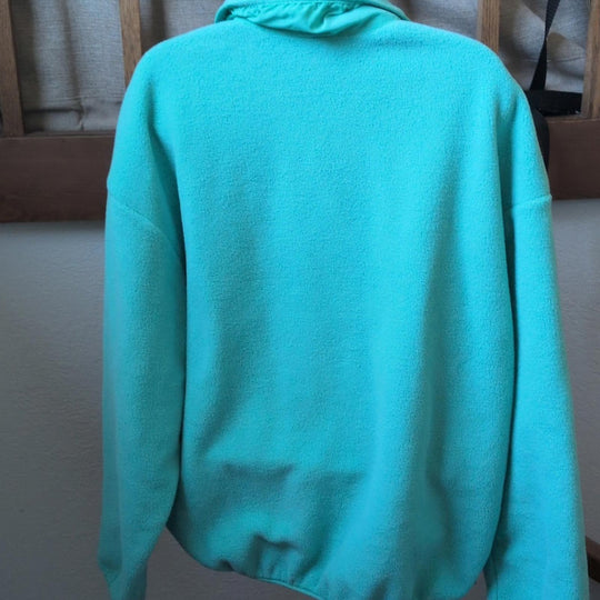 Vintage Patagonia Teal Zip Up Synchilla Fleece - Large