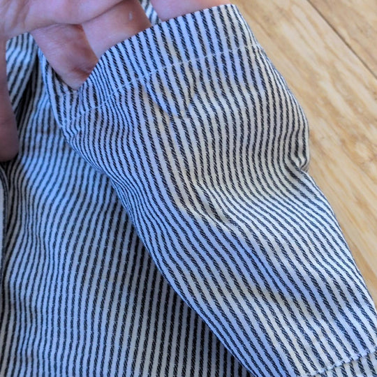 Edgehill Collection Navy Pinstripe Girls Cotton Dress - 6X