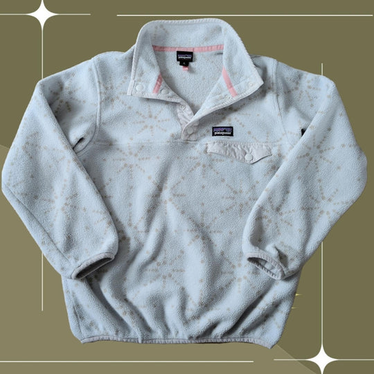 Patagonia Synchilla Sweater In Gold Sparkle - Girls S