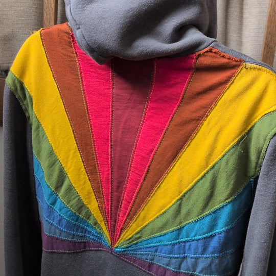 Aviator Nation Sunburst Hoodie Zip Up - Small