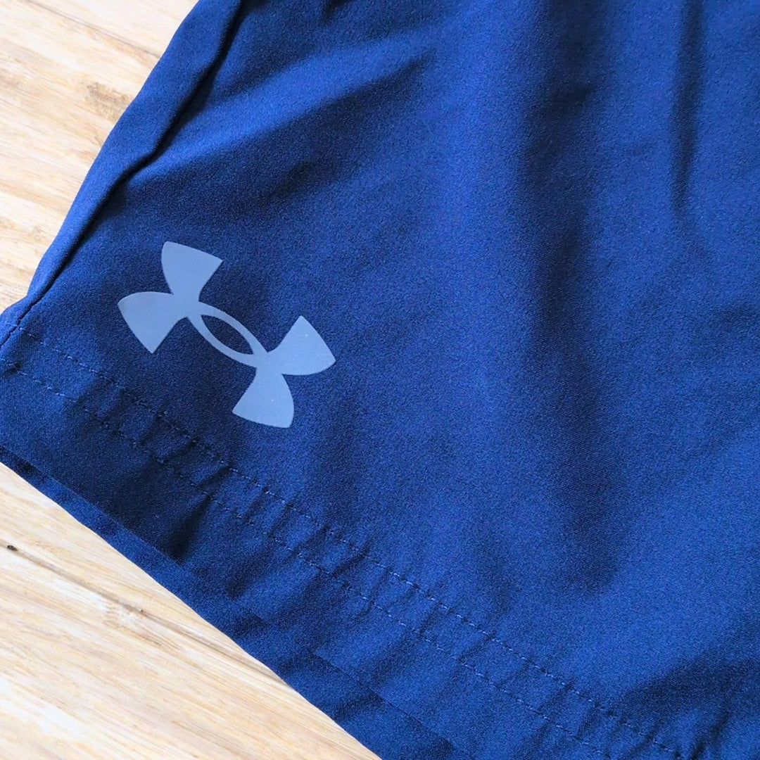 Under Armor Boys Navy Blue Board Shorts - Boys 12