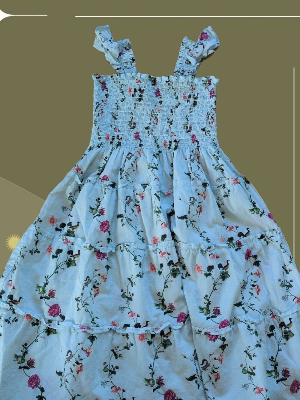 Hill House Mini Ellie Pond Floral Nap Dress - 7/8 Girls