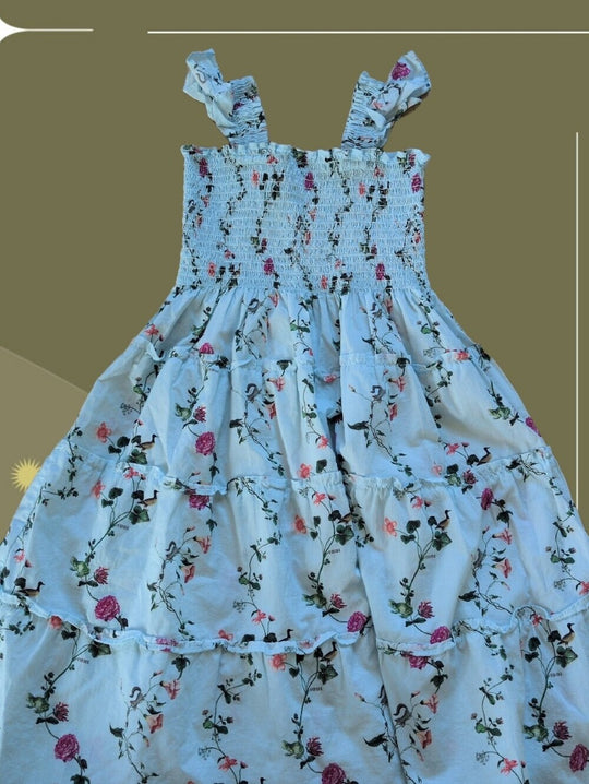 Hill House Mini Ellie Pond Floral Nap Dress - 7/8 Girls