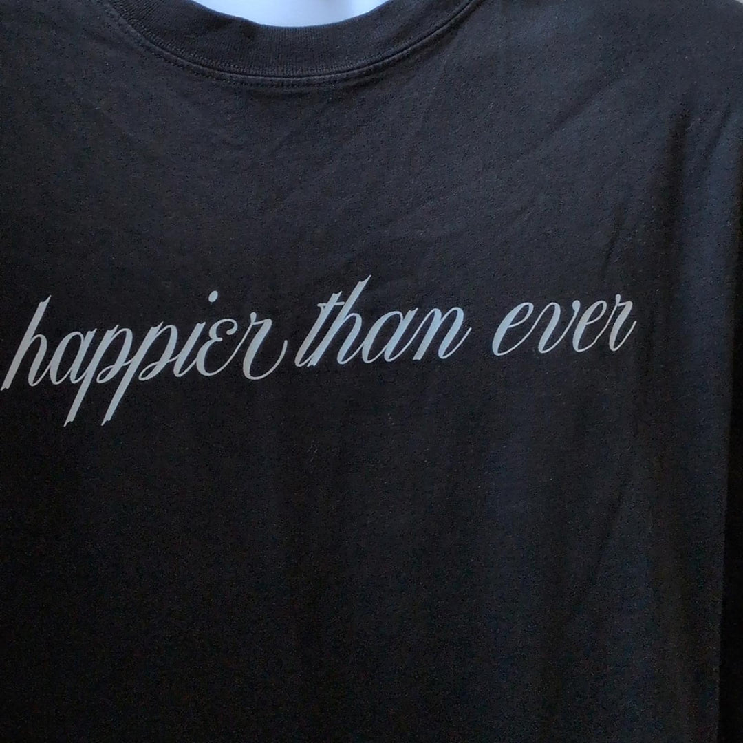 Billie Eilish Happier Than Ever Long Sleeve Black Tour Tee - Large