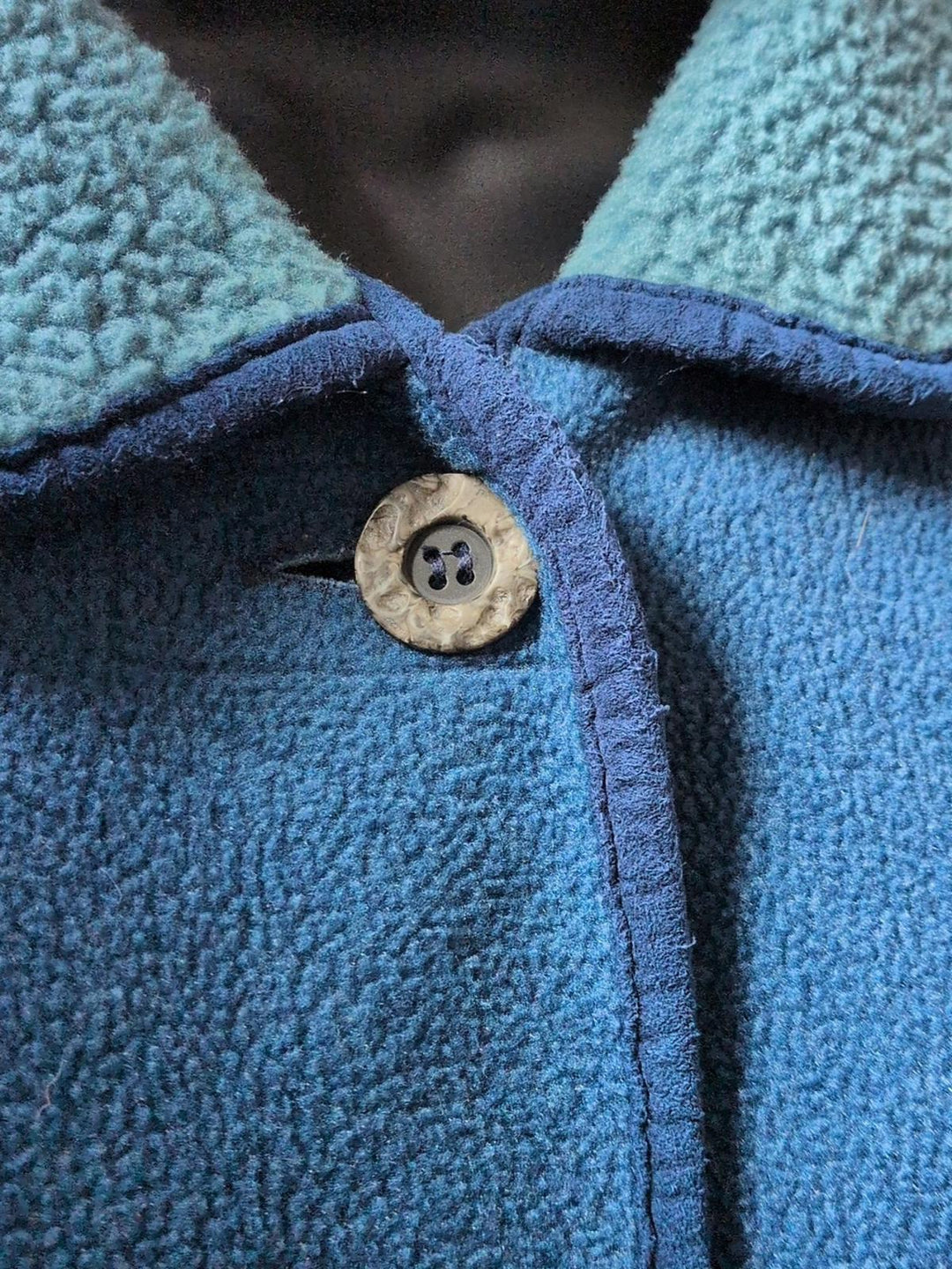 Vintage L.L. Bean teal fleece cardigan jacket - XL
