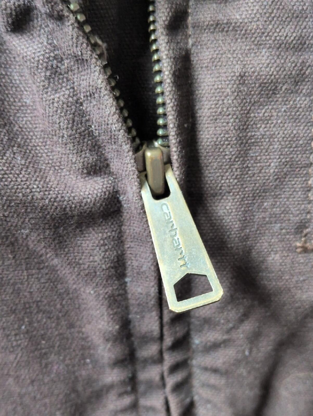 Carhartt Dark Brown Duck Canvas Vest - Medium