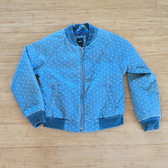Gap Kids Quilted Dot Denim Jacket - Small