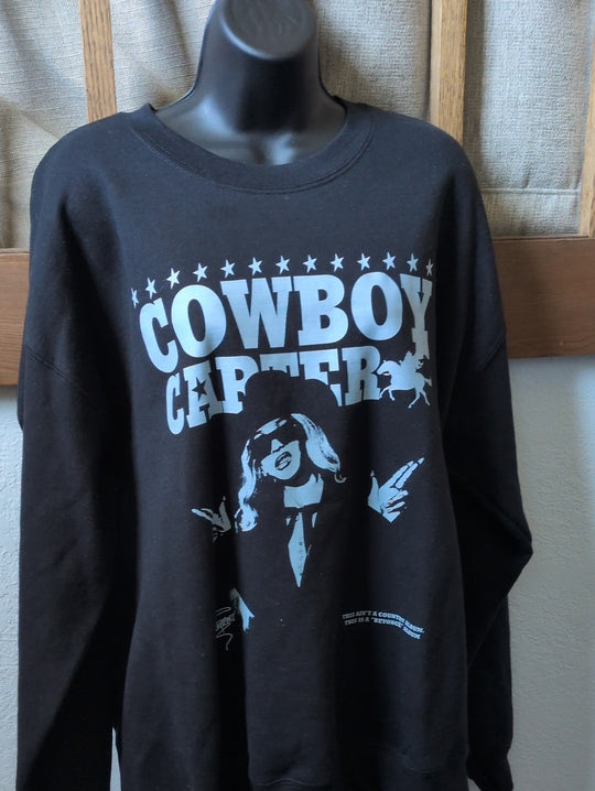 Beyonce Cowboy Carter Album Crew Sweater Size L