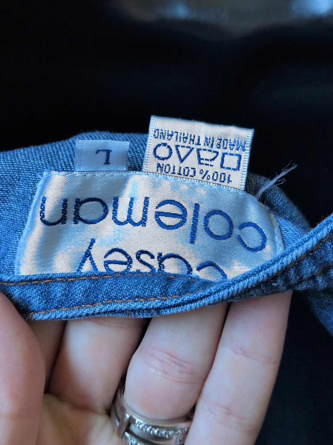 Rare Vintage Casey Coleman Golden Retriever Jean Dress  - Large