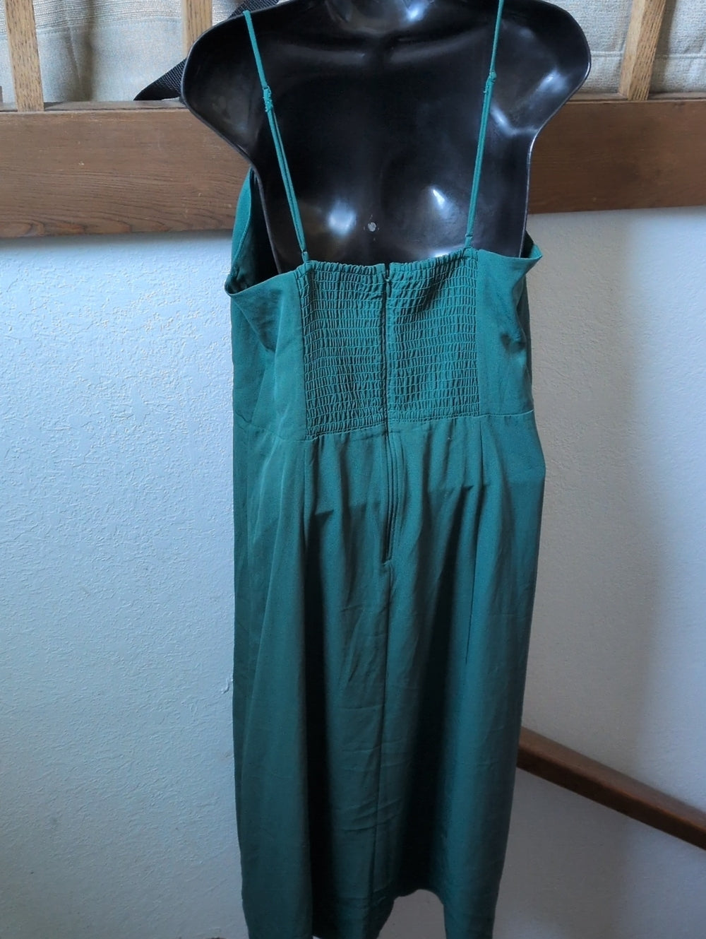 Abercrombie Camille Emerald Green Midi Dress- Large