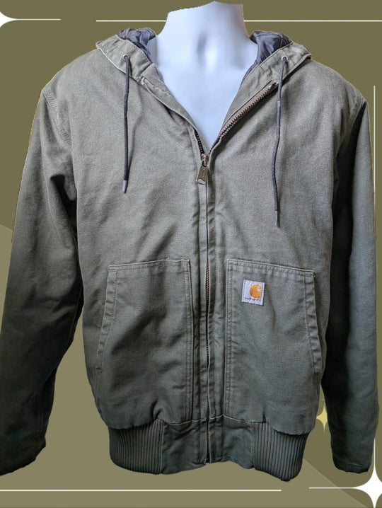 Carhartt J130 - M Loose Fit Duck Canvas Zipper Jacket - Small