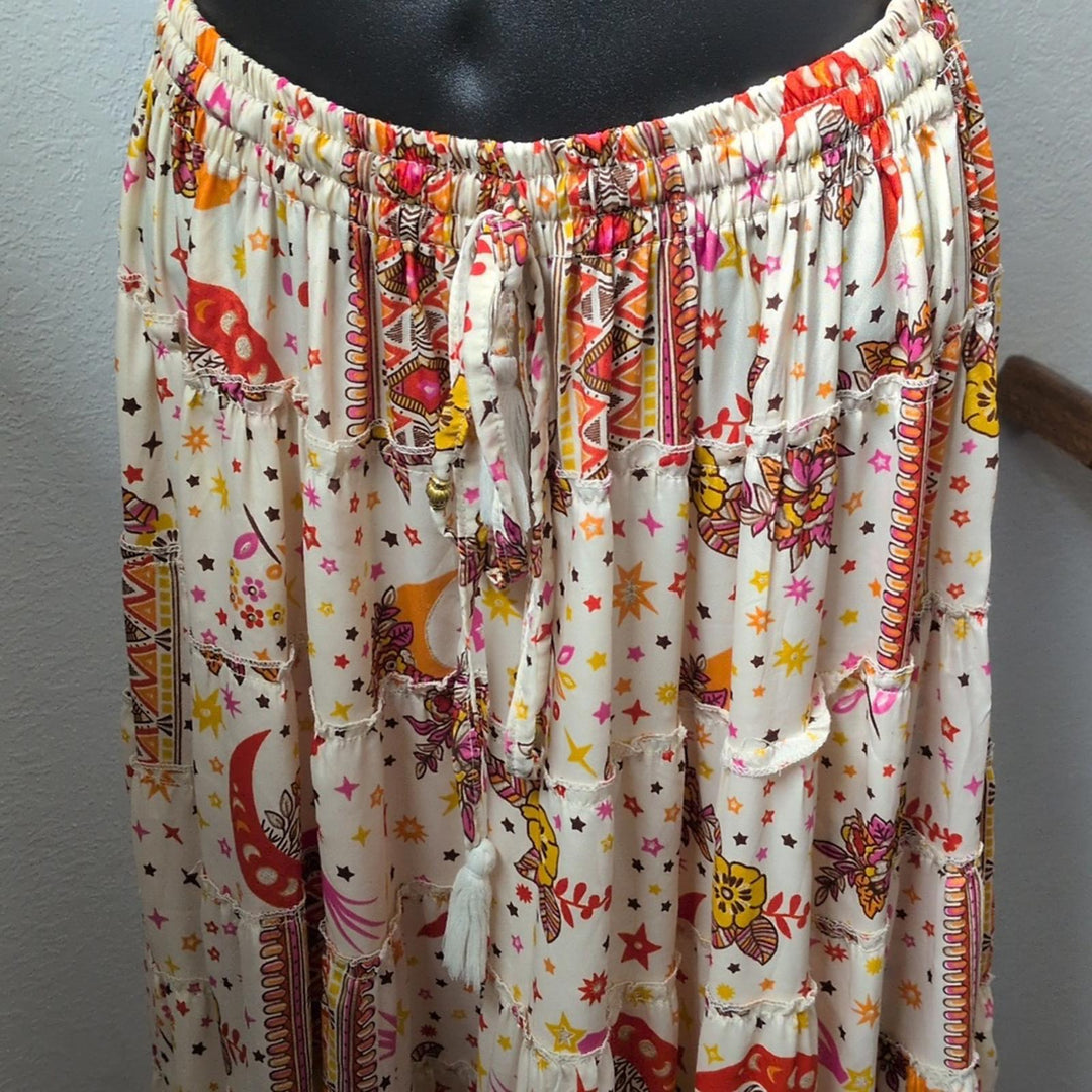 Karma Nepal Craft One Size Fits Most Celestial Maxi Skirt