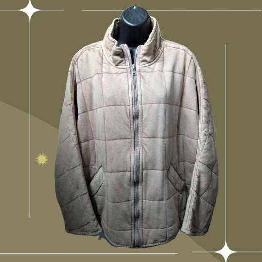 Free People Dolman Quilted Zip Up Jacket