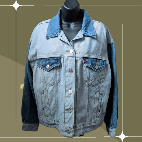 Levi's Inside Out Two Toned Jean Jacket - Medium