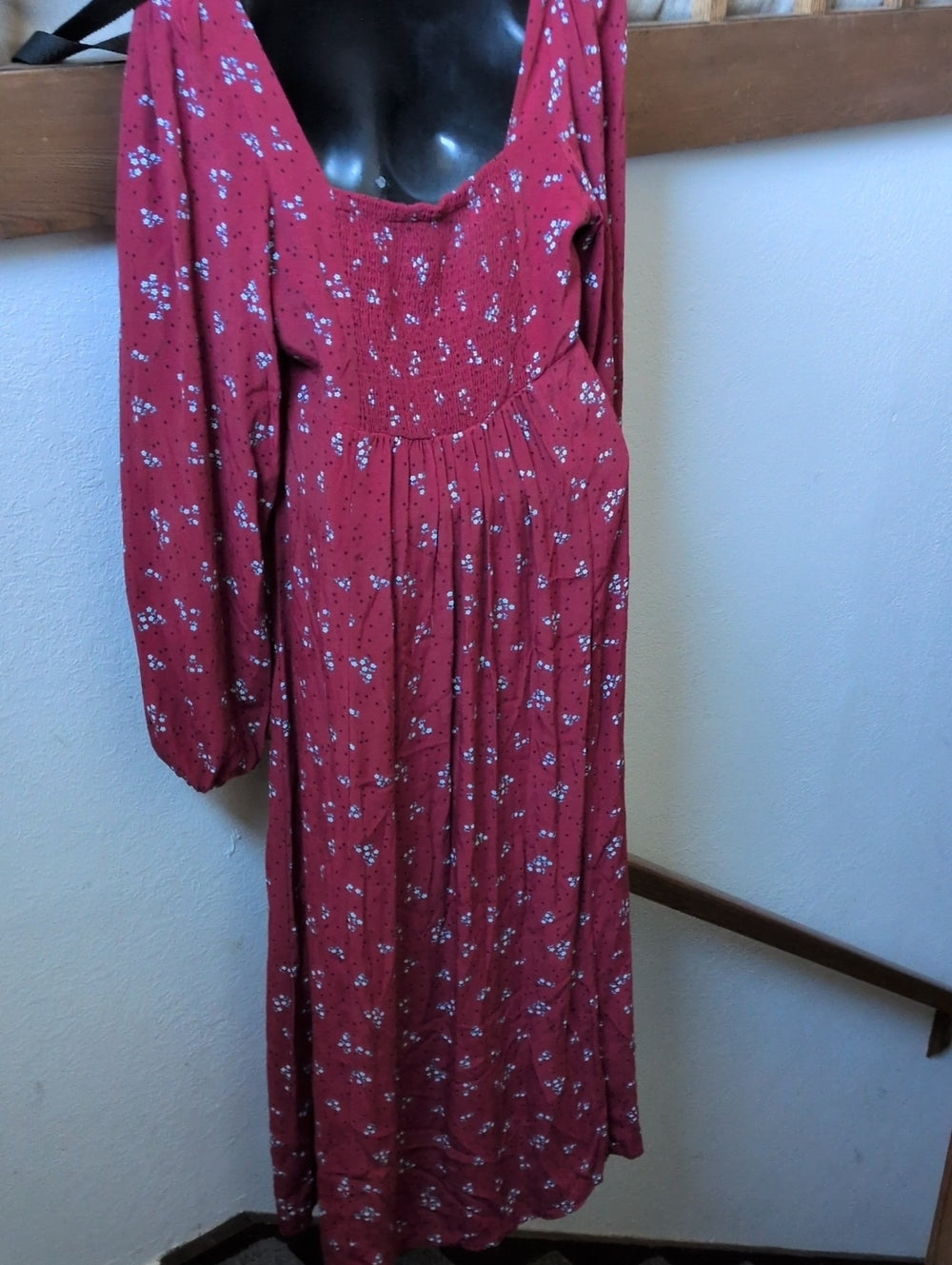 Free People Iris Long Sleeve Midi Dress size m