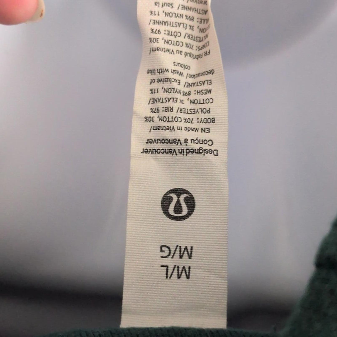 Lululemon Cropped Quarter Zip Sweater - M/L