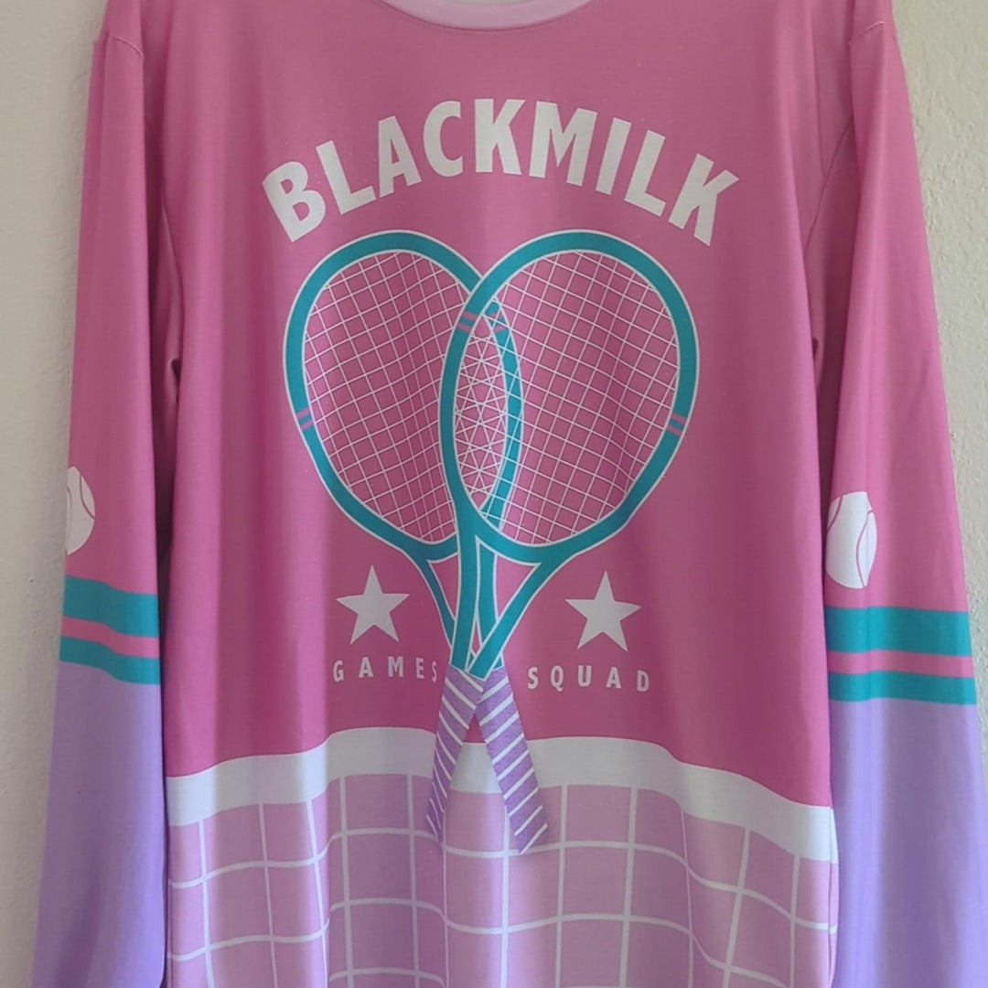 Limited Blackmilk squad goals tennis long sleeve