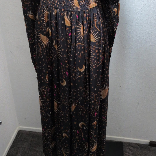 Farm Rio Celestial Chiffon Midi Dress - Extra Small