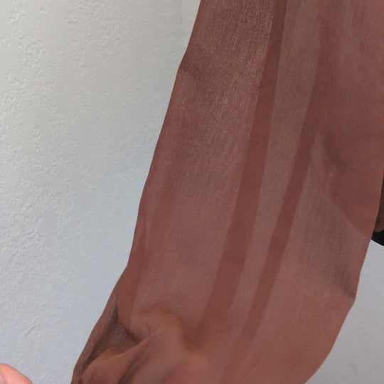 BaeVely Sheer Sleeve Tie Top - Small