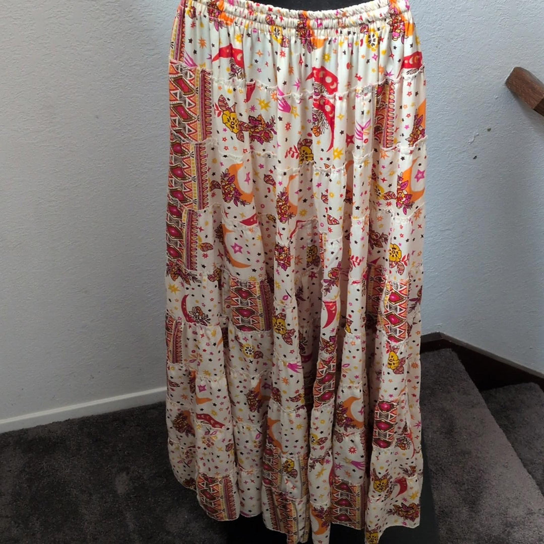 Karma Nepal Craft One Size Fits Most Celestial Maxi Skirt