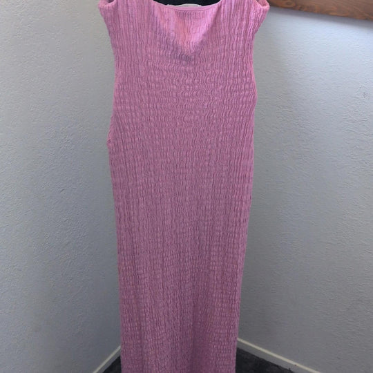 FP Beach Eleni Bodycon Pink Tie Maxi Dress - Medium