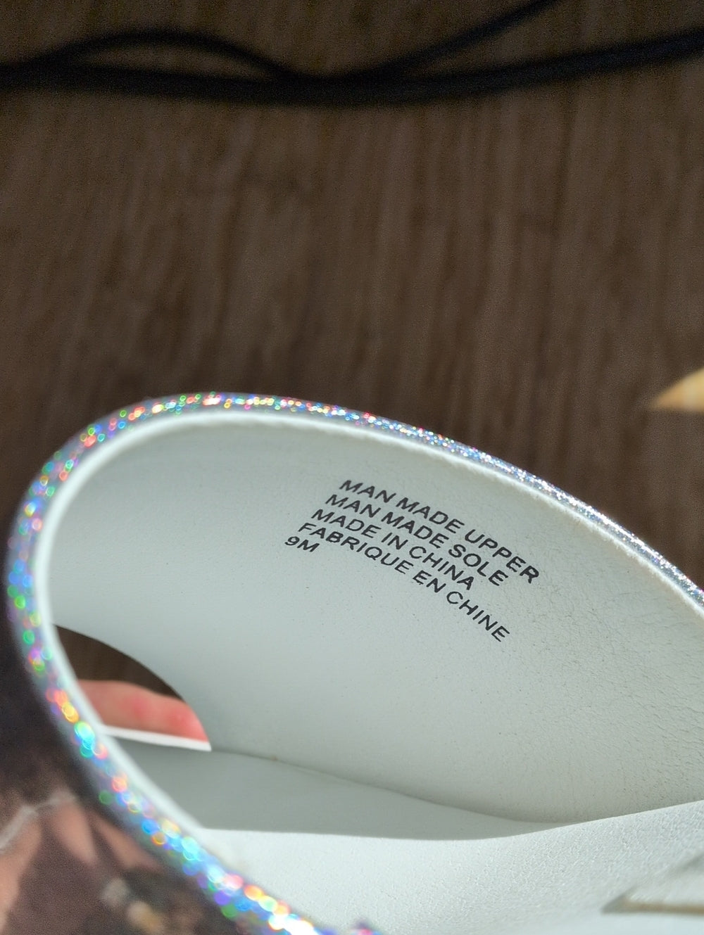 Space Island Holographic Platform Heel Shoes Size 9/40