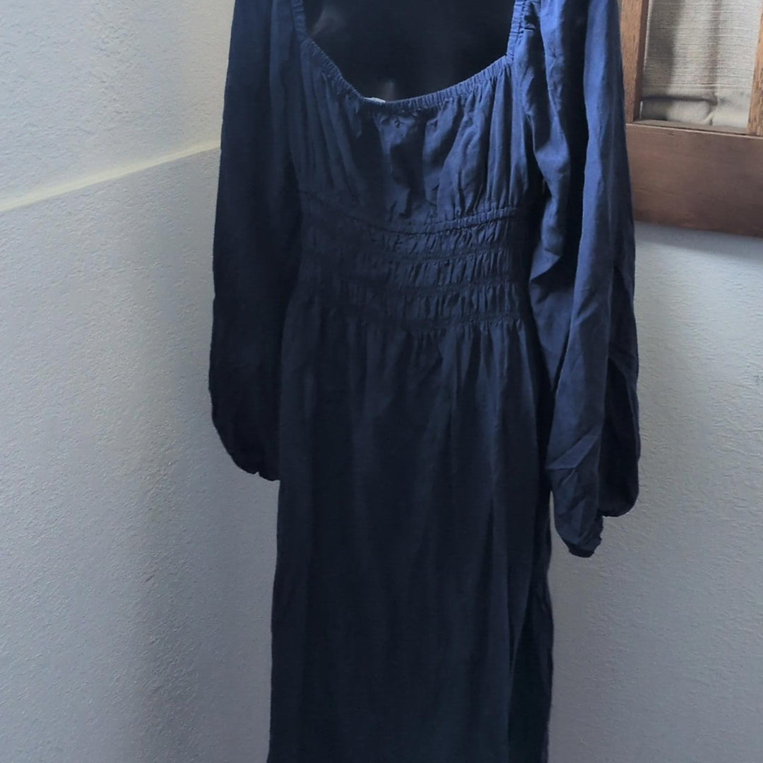 Hill house Home Jasmine Nap Dress In Navy Blue - Medium