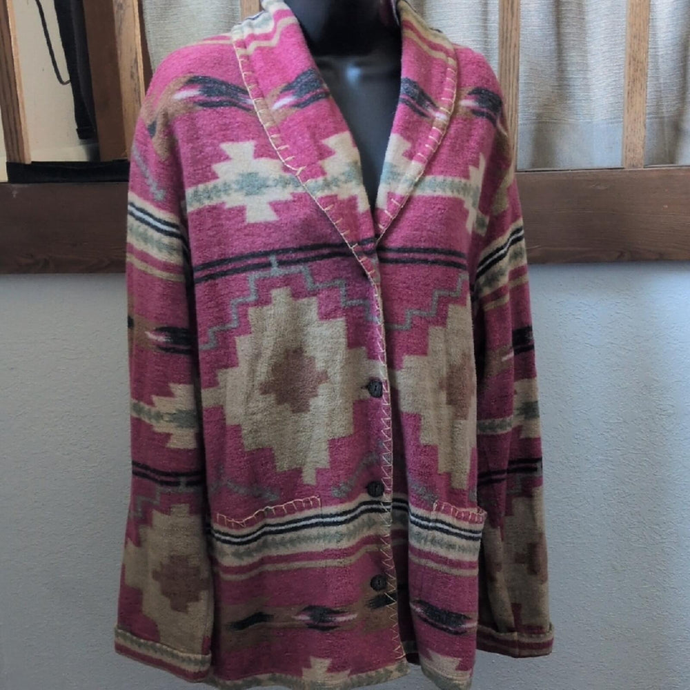 Vintage Gallup Cotton Southwest Jacket - Large