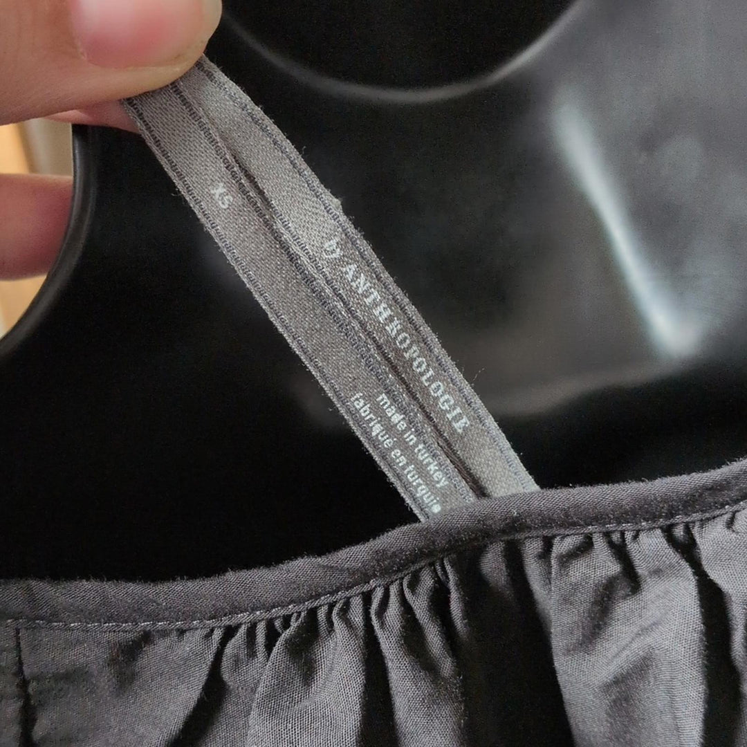 Anthroplogie somerset Tiered Black Maxi Dress  - XS