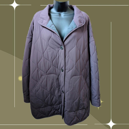 Faherty Horizon Series Quilted Jacket In Huckleberry - Large