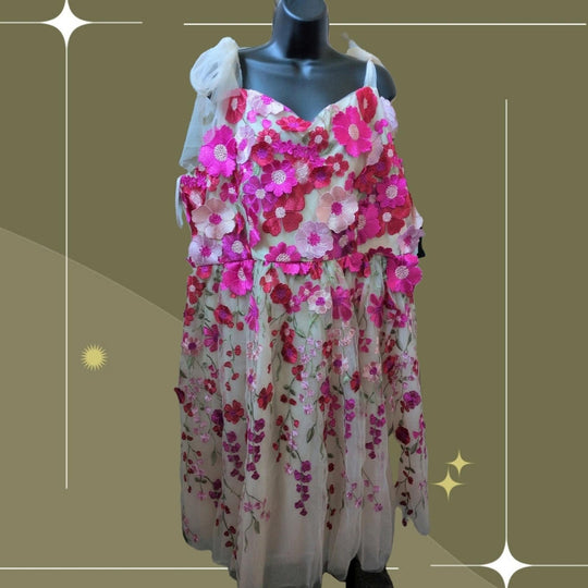 Jessakae Tulle Blossom Dress - 3XL