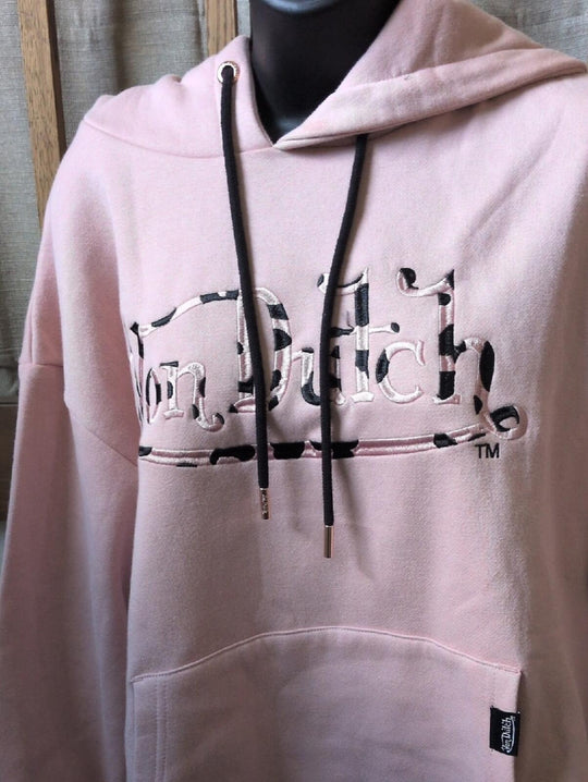 Von Dutch Cheetah Logo Hoodie - S