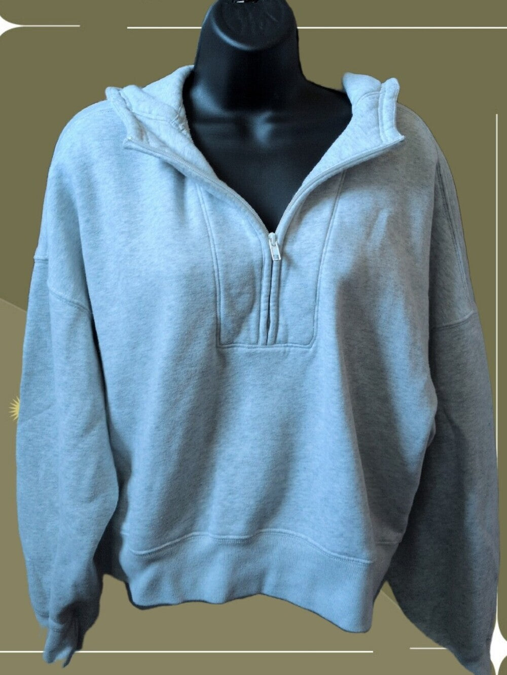 Abercrombie And Fitch Soft AF Essentials Collection Quarter Zip - M