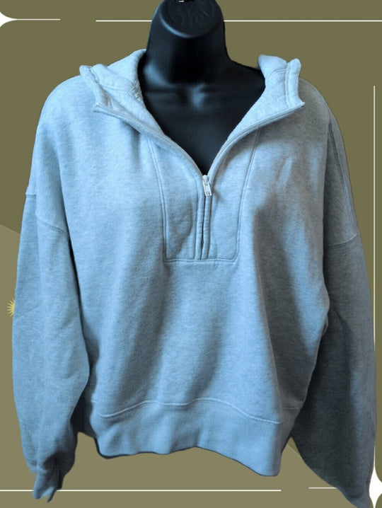 Abercrombie And Fitch Soft AF Essentials Collection Quarter Zip - M