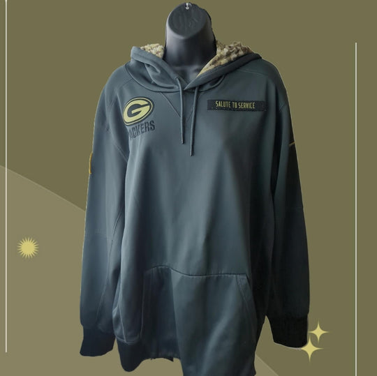 Green Bay Packers onfield men's salute to service hoodie