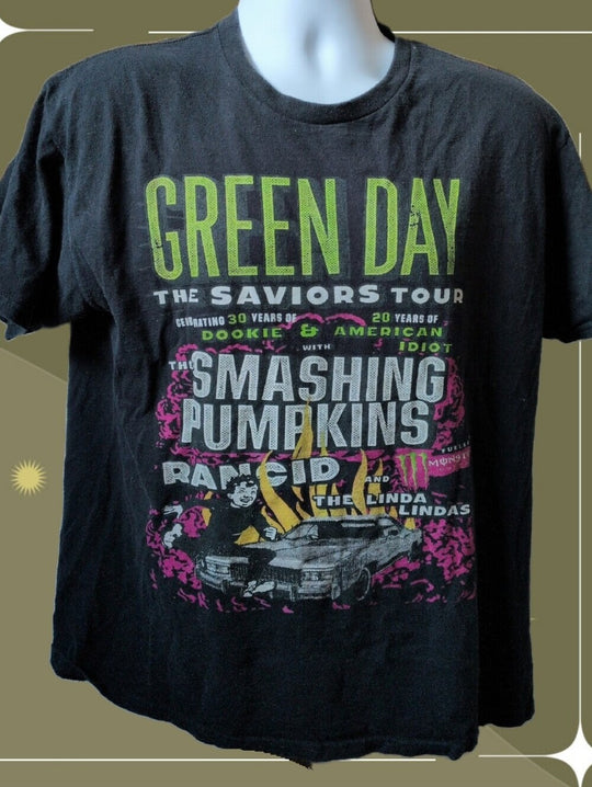 Green Day The Saviors Tour Tee Shirt Est. Size L