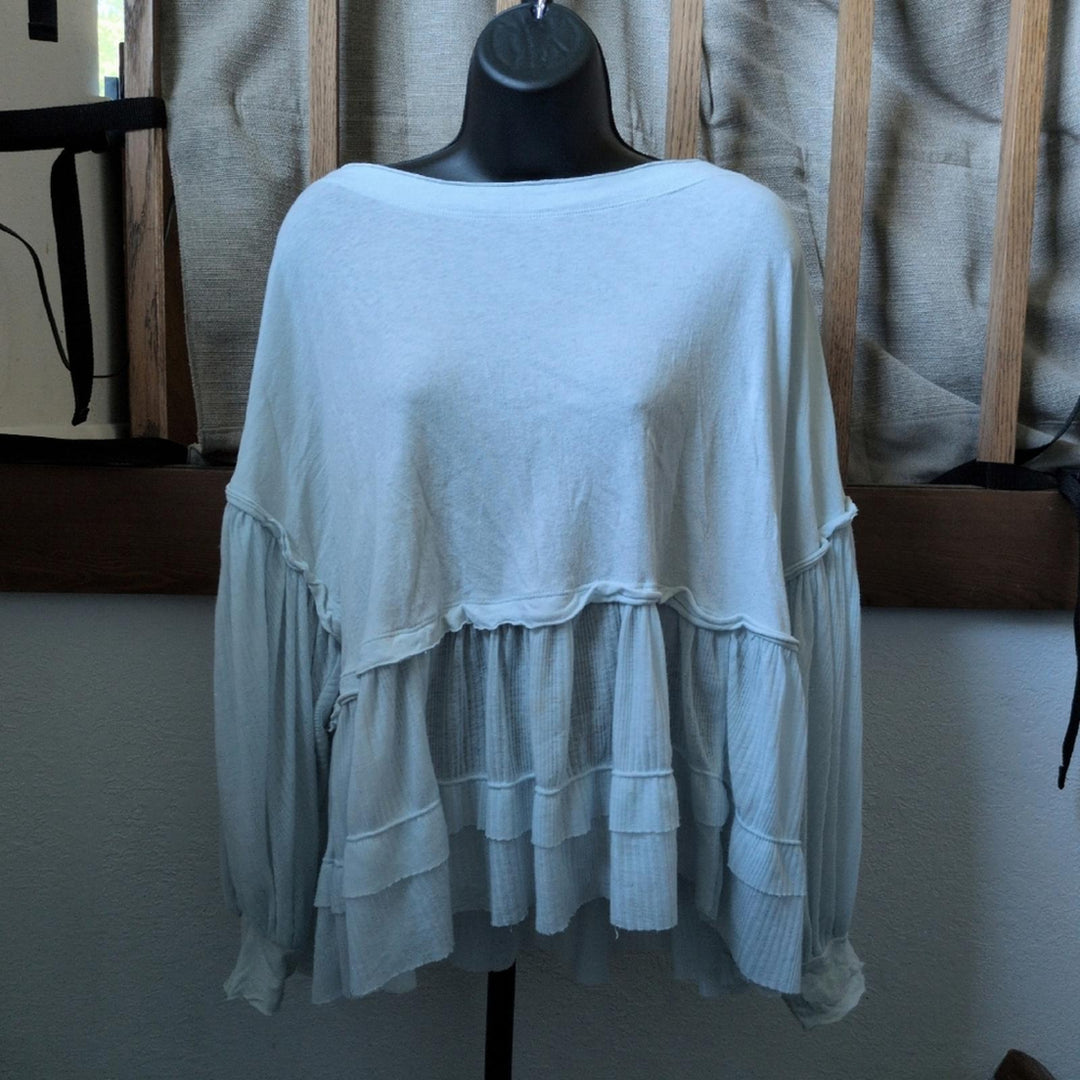 We The Free Sierra Oversized Long Sleeve Tee - Small