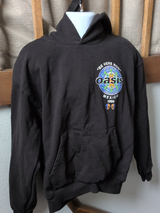 Oasis Be Here Now Mexico 1998 Tour Hoodie XL