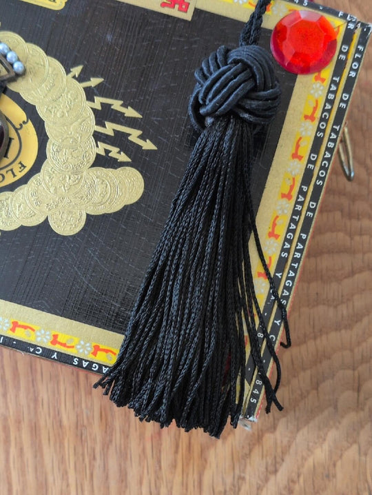 Handmade Cigar Box Clutch Evening Shoulder Bag