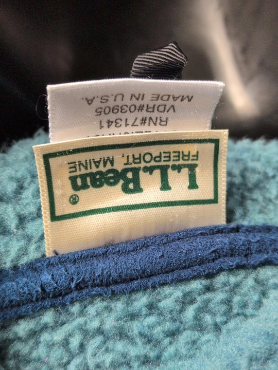 Vintage L.L. Bean teal fleece cardigan jacket - XL