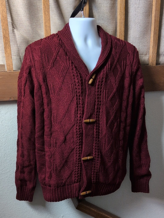 Nordstrom Brand Xray Jeans Sherpa Duffle Toggle Sweater Size L
