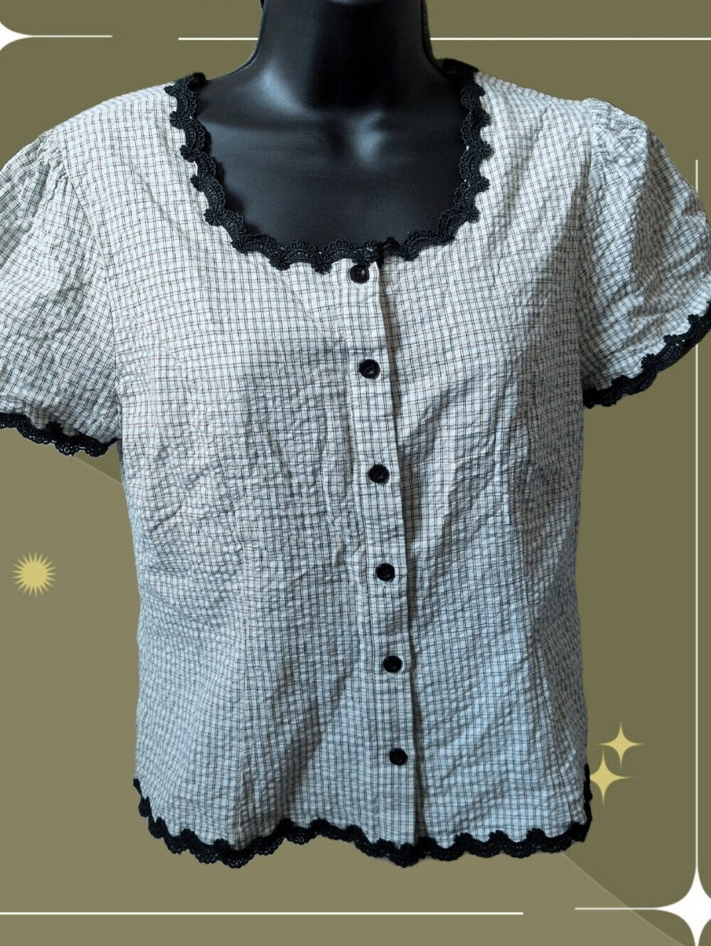 Serra Lace Trim Blouse by Böhme - Small