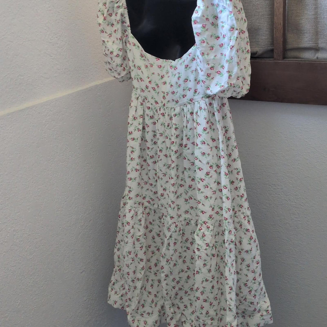 Selkie Madonna Dress In Shortcake Floral - XS