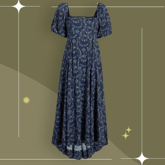 Hill House Home Matilda Dress In Blue Charm Scallop