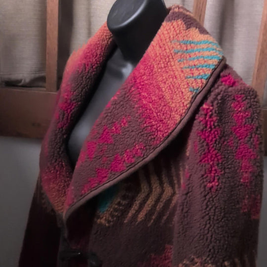 Tasha Polizzi Long Sherpa Borderline Duffle Coat - Small