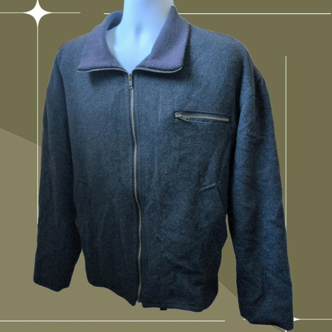 Vintage Bill Robinson Wool Blend Bomber Jacket - Medium