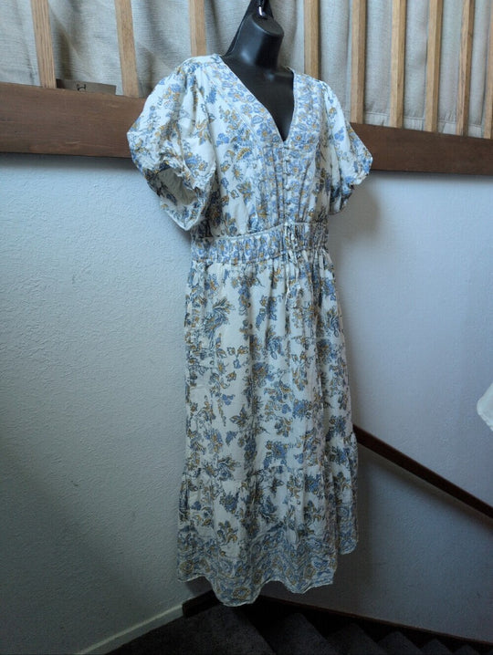 Lea Cotton Floral Midaxi Dress - 1XL